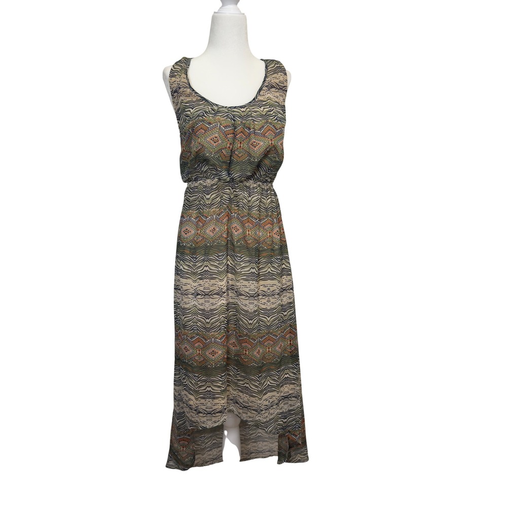 Staring at Stars Boho High-Low Maxi Dress | Geometric‎ Print T-Back Festival